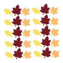 Operitacx 100pcs Maple Leaf Confetti Sequin Confetti Glitter Autumn Confetti Large Star Confetti Christmas Confetti Circle Dots Party Table Confetti Table Party Decorations Fall Decor Paper