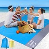 OUGEP Beach Blanket Sandproof, Large Picnic Blanket Waterproof for 6-10
