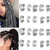 20 PCS Silver Hair Jewelry for Braids Crystal Rhinestone Dreadlock