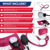 Dixie EMS Aneroid Sphygmomanometer and Dual Head Stethoscope Set with