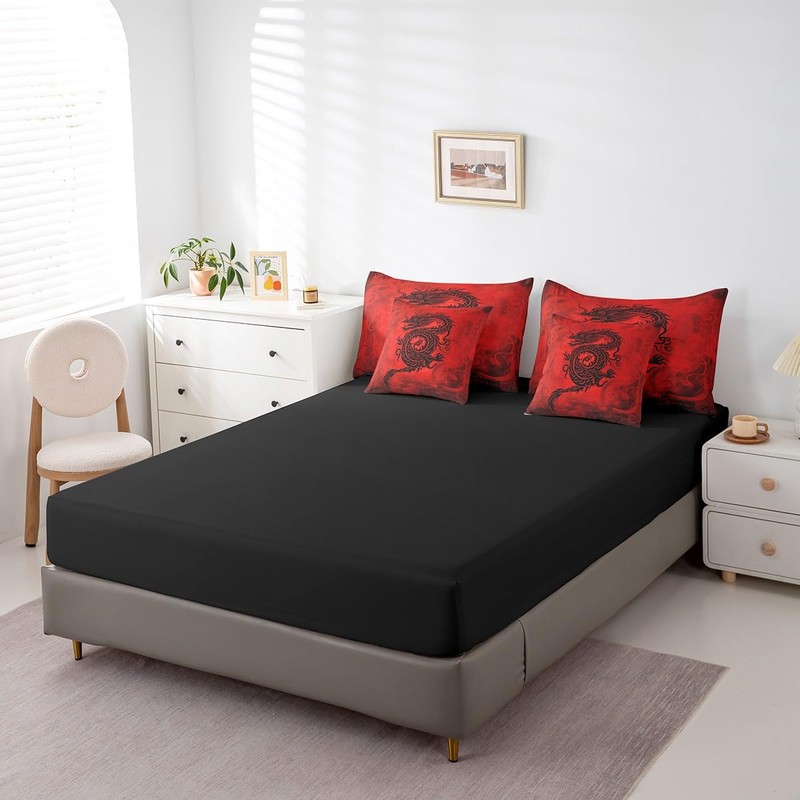 Exotic Chinese Style Comforter Set in a Bag 7 Pieces