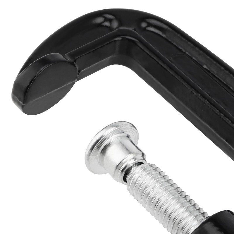 MUKCHAP 15PCS 2 Inch G Clamp, Black Metal C Clamps,