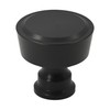 Alzassbg 10 Pack Matte Black Cabinet Knobs, 1-1/4 Inch Diameter