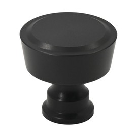 Alzassbg 10 Pack Matte Black Cabinet Knobs, 1-1/4 Inch Diameter Round Kitchen Cabinet Hardware Knobs for Cabinets and Drawers AL6047MB
