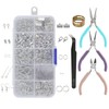 710 Pcs Jewellery Earring Making Kit with Jump Rings Pliers