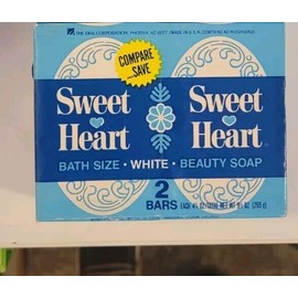 Sweet Heart Vintage Sweet Heart Bath Size White Beauty Soap 2 Bars NOS Multiple Available