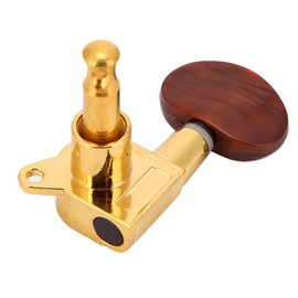 3L3R Guitar Locking Tuners Machine Heads String Fast Accurately Metal Color 6 Packs for Acoustic Electric Guitar (Gold)