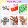 INCOK Cross Diamond Painting Keychains - 12PCS 5D Diamond Art