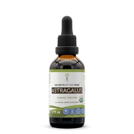 Secrets of the Tribe Astragalus USDA Organic | Alcohol Extract, High-Potency Herbal Drops | Made from 100% Certified Organic Astragalus (Astragalus membranaceus) Dried Root (2 oz)