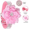 Haoyueer Cute Dazzling Sparkling Elegant Fancy Soft Suede Leather Bling