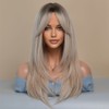 Long Wig Human Hair with Bangs and Wig Cap Glueless