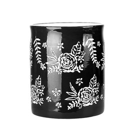 Wisenvoy Utensil Holder Kitchen Utensil Holder Utensil Holders for Kitchen Counter Utensil Caddy Utensil Crock Cooking Utensil Holder, Black