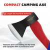 TOOLUTION Camping Hatchet – Outdoor Axe for Wood Splitting, Kindling,