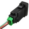 12V Green LED OEM Replacement Push Switch Light Bar Driving