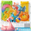 Extra Large Pool Toy Float Storage Net with 20 Hooks