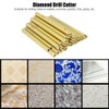 20PCs Hand Electric Drill Bit Brazing Hole Opener Gold 6mm