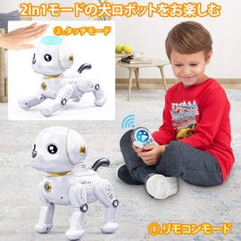 Robot Dog, Dog-shaped Robot, Dog, Robot, Toy, Programming, Remote Control, Music, Voice Control, Electronic, Pet, Pet Robot, Touch and Healing, Electric Robot for Kids, Boys, Girls, Birthday, Gift,