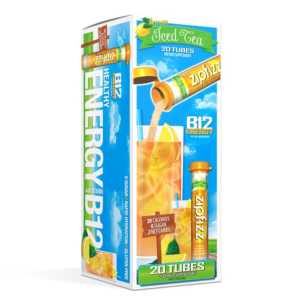 Zipfizz Healthy Energy Drink Mix, Hydration with B12 and Multi
