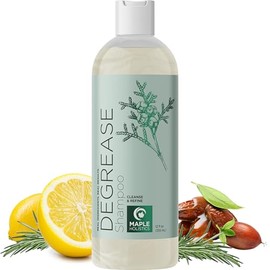 Clarifying Shampoo for Oily Hair and Oily Scalp - Daily Natural Lemon Hair Care for Women and Men Sulfate Free Anti Itch Cleanser - Pure Essential Oils Boost Volume and Texture for Fine Hair - 10 oz