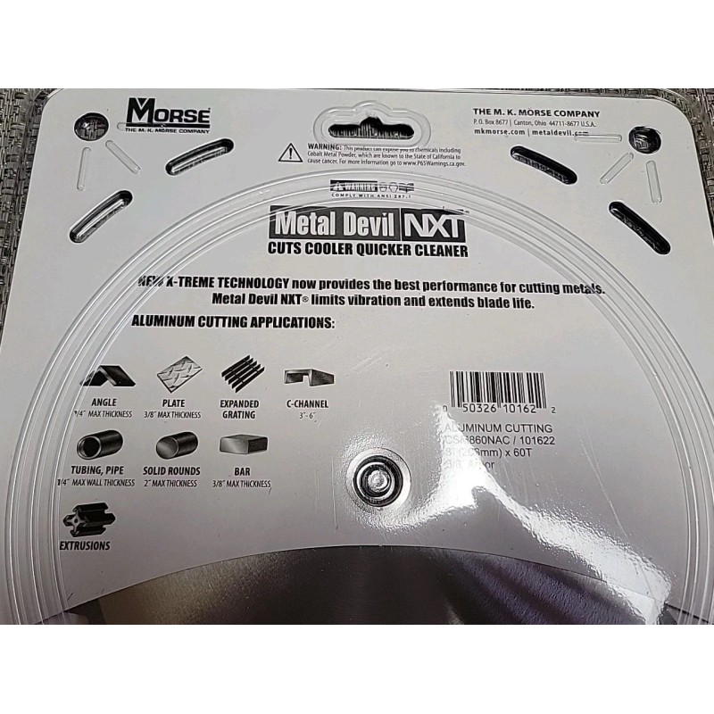 Morse Metal Devil NXT 8" Carbide Tipped 60T Aluminum 5/8"