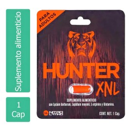 Suplemento Nutricional Cápsulas Nitro Latino Hunter Xnl 500mg Energizante