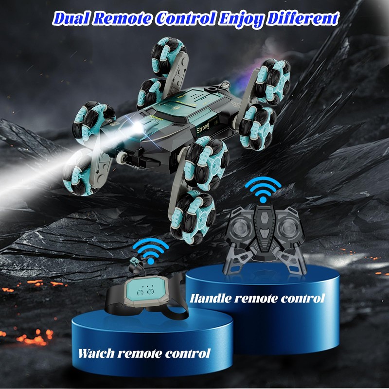 Peeokuo 8WD Gesture Sensing Stunt Rc Cars, Toys for Age