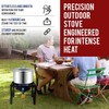 Sonret Single Burner Propane gas Stove-Square outdoor propane burner heavy