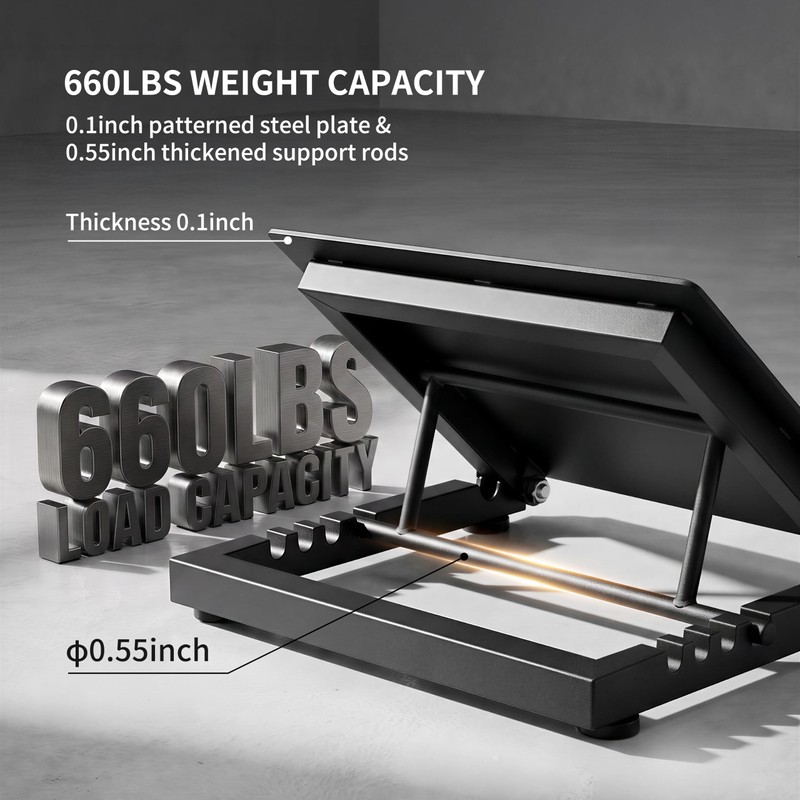 PROIRON Steel Slant Board for Calf Stretching，Calf Stretcher Slant Board