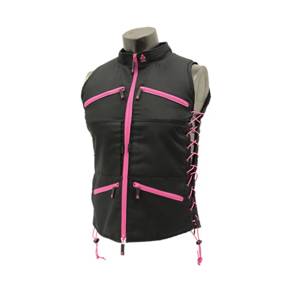 UTG True Huntress Female Sporting Vest, Black/Pink