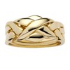 PalmBeach 14K Yellow or Rose Gold-Plated or Platinum-Plated Braided Interlocking