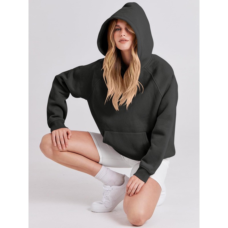 ANRABESS Women Hoodies Oversized Fleece Long Sleeve Comfy Casual Basic