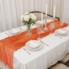 LUKDUNG Pack of 2 Table Runners, Cheesecloth Table Runner, Boho