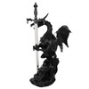 Black Dragon with Letter Opener Dragon Figurine Sword of Dragon
