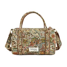 Mini Boston Bag for Women, Handmade Liberty Floral Satchel, Small Lightweight Designer Top Handle Crossbody Purse
