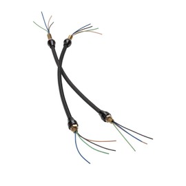 Lokar XHL-1900 Headlight Conduit with Black Stainless Steel Housing and Black Fittings