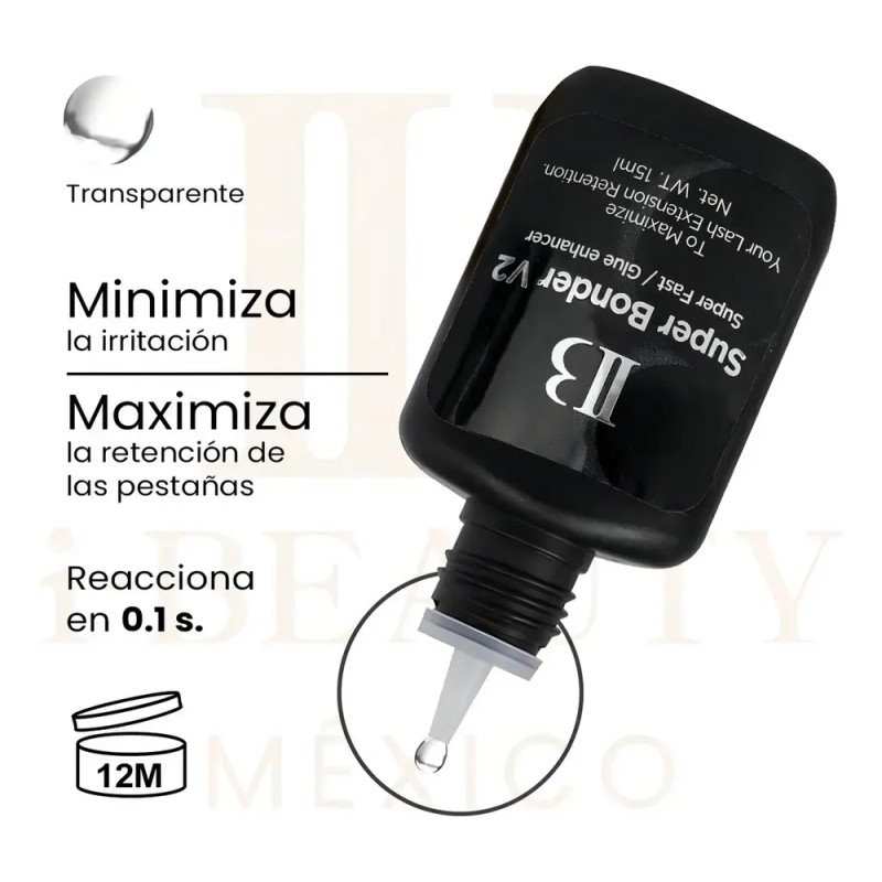 Sellador Ib Super Bonder V2 P/ Extensiones Pestañas Mink 15