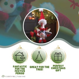 Marco Paul Large 20cm hanging Turkey Christmas Tree Ornaments or Christmas Decoration - Festive Figure Novelty ornaments for christmas tree hanging decorations, home decor