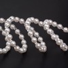 Fuqimanman2020 Multi Row Imitition Pearl Stretch Bracelet Stackable Crystal Strand