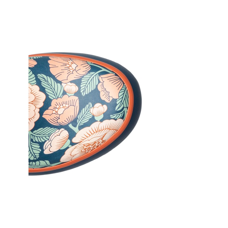 BOGS Women's Patch Ankle Tapestry Floral Rain Boot, Navy Multi,