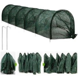 warmfarm 2 in 1 Portable Greenhouse Protection from Sun Heat,Garden Tunnel Shade Net Cover with Quick-Release Technology,Row Covers for Vegetables Plant Cover from Sun (Pack 1)