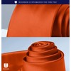 Hisdern TL-01S Men's Plain Necktie, Pocket Square Gift, Silky Sheen,