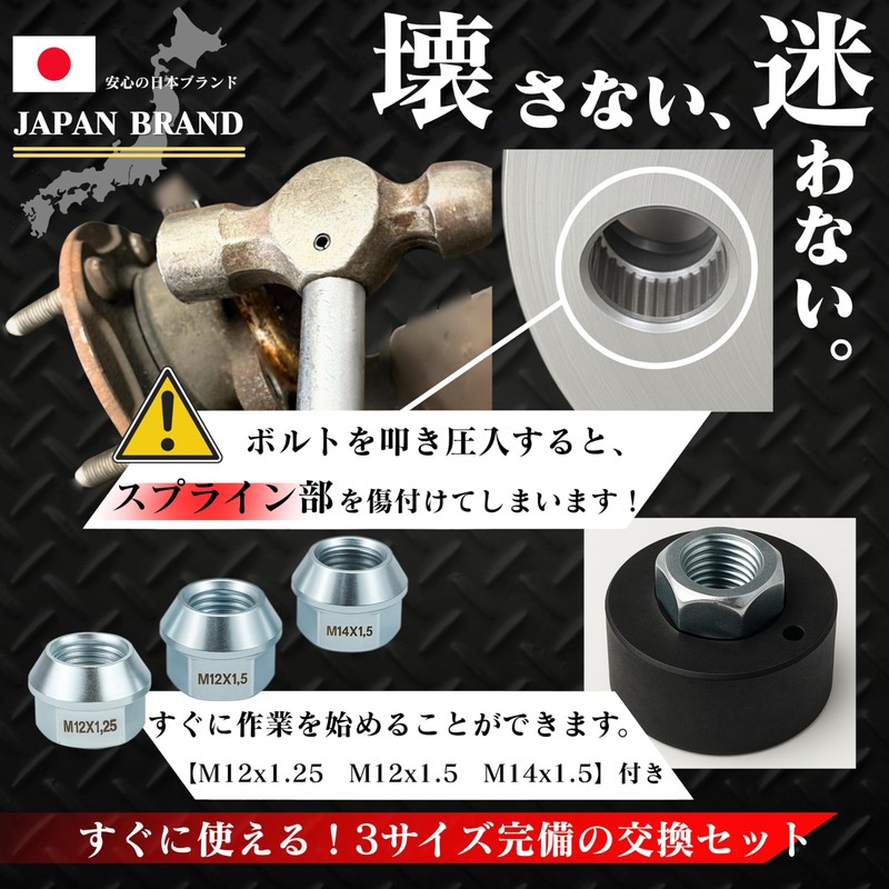 MELCHEWN Wheel Installer [Mechanic Supervised & Saled] Hub Bolt Insert