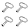 4Pcs Electrical Cabinet Key 5mm Hole Zinc Alloy Water Meter