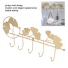 Wall Coat Rack Ginkgo Leaf Design Simple Elegant Style Wide