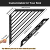 HANZENMA Triangular Sink Rack, Multi-Functional Rack Above The countertop, Foldable