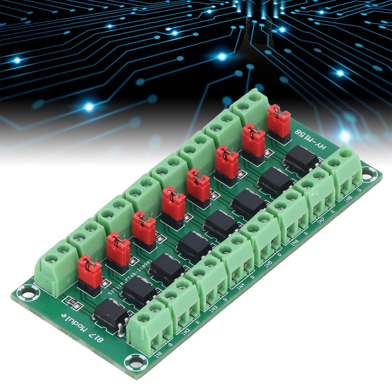 8 Channel Optocoupler Isolation Module PLC Signal Converter Board Opto