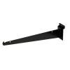 OnlyHangers New 12" Slatwall Knife Shelf Brackets With Lip - Black 25 pcs