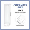 sourcing map Transparent Plastic Storage Tubes, 2" x 8"(50x200mm) Polycarbonate