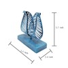 OwlGift Freestanding Modern Napkin Holder with Leaf Design, Tabletop Tissue