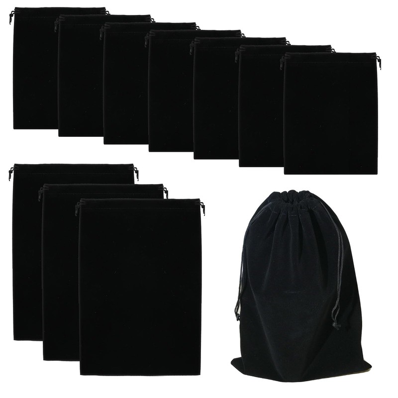 Saihisday 10Packed Silver Storage Bags, Anti-Tarnish Jewelry Storage Bags, Fabric